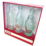 Garrafas Coca-Cola Bottle Evolution - set com 3 - Yaay