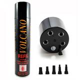 GÁS Butano Refil Isqueiros Maçaricos com 5 Adaptadores - Volcano