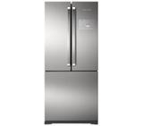 Geladeira BRASTEMP Frost Free Side Inverse 540 litros Inox com Ice Maker 3 portas cód: BRO80AKANA