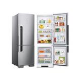 Geladeira Consul Inox Frost Free 110v Freezer em Baixo 397 Litros
