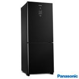 Geladeira Refrigerador Panasonic NR-BB53GV3B Frost Free com Porta de Vidro Preto 425L - 127V