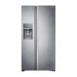 Geladeira Refrigerador Samsung Inox Side by Side 765L Dispenser de Água Food Show Case RH77H90507H