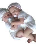 Gemeos Bebe Reborn molde importado Autentico - Baby dollls