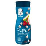Gerber, Puffs de cereal, 1,48 oz (42 g) - sabores:Morango e maçã