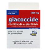 Giacoccide 1000mg Mon Ami 100 comp Giardia Cães - Mon ami - pharmalogic