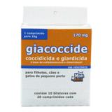 Giacoccide 170mg 200 comp Mon Ami Giardia Cães e Gatos - Mon ami - pharmalogic