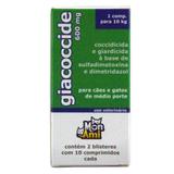 Giacoccide 600mg Mon Ami 20 comp. Giárdia Cães - Mon ami - pharmalogic