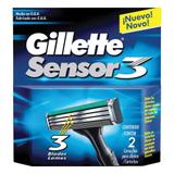 Gillette carga para aparelho sensor 3 c/2