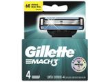 Gillette Shave Care Mach3 - Cartuchos de Barbear 4 Peças