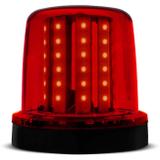 Giroflex Luz de Emergência Universal 54 LEDs 24V 10W Vermelho Giroled Fixação por Imã para Caminhão - Autopoli