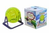 Globo Hamster Exercicio Acrilico C/ Suporte 12cm - Jel plast