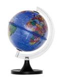 Globo Terrestre 21cm: Aquarela - Político - Azul Royal Plástico s/ luz (base preta) - Libreria