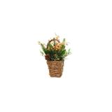 Gold Cesta Frutas e Flor Ouro - 40 Cm - Cromus