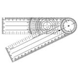 Goniômetro Grande Acrílico 35cm - Sinete cirurgica