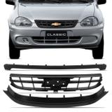 Grade Corsa Classic 2009 2010 Preta 3 Peças Sem Emblema - Blawer