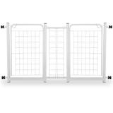 Grade de Porta Aramada Dupla Para Bebês E Cachorros com Extensores de 10cm - 128cm a 152cm - Genus móveis