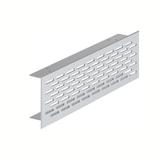 Grade de ventilação 300mm alumínio fosco - Metal desing