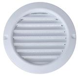 Grade De Ventilação Plástica 150mm Branca Com Tela - Itc