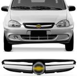 Grade Dianteira Corsa Classic 2003 2004 2005 2006 2007 2008 Preta com Emblema - Kit prime