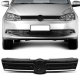 Grade Dianteira Gol Voyage G6 2013 2014 2015 2016 Preta com Friso Cromado - Blawer