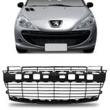 Grade Dianteira Para-choque Peugeot 207 2009 2010 2011 2012 2013 2014 2015 Preto - Prime