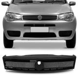 Grade Dianteira Radiador Palio 2004 a 2010 Siena Strada 2005 a 2010 Preta Espaço Emblema - Blawer