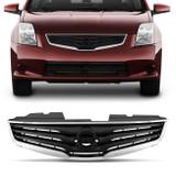 Grade Dianteira Sentra 2010 2011 2012 Preto com Moldura Cromada sem Emblema - Prime