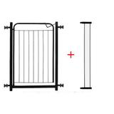 Grade Portão Com Extensor Para Porta 84 até 90cm Pet Útil Preta - Harbon