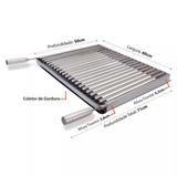 Grelha Argentina Churrasco Parrilha Inox 60 X 50 Cm (SKU 41774957) - Pluglar