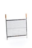 Grelha Churrasqueira Inox Moeda Cabo Madeira 40cm X 40cm - Pantheon inox