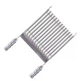 Grelha de Inox Argentina, grelhar de 45x40cm Cabo Revestido - Metal adm