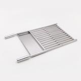Grelha de inox barra chata com area de apoio 45x73cm - Arteinoxx
