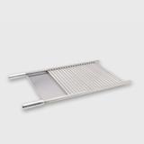Grelha de inox de roletes/tubos com area de apoio 50x45cm - Arteinoxx