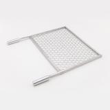 Grelha de inox tela moeda para churrasqueira pré-moldada 58x42 - Arteinoxx