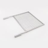 Grelha de inox tela moeda para churrasqueira pré-moldada 65x42 - Arteinoxx