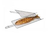 Grelha Dupla Para Churrasqueira Assar Peixe Frango Carne - Csk