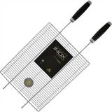 Grelha Inox Com Borda Segredos Do Chef Horizontal (G) 60X50Cm Grilazer - Grillazer