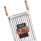 Grelha Inox Parrilla Argentina Standard 40x 40cm Grilazer