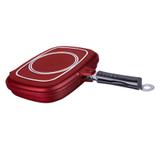 Grill Duplo Cor Vermelha Antiaderente 5 em 1 MTA - 8665