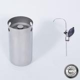 Growler Barril Inox 4 Litros - Torneira E Bomba Manual - Metaltran