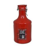 Growler Steel Festival Cerveja 2L Mondoceram 26,7cmx13,9cmx14,5cm Vermelho