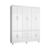Guarda Roupa Casal 10 Portas 18490 Branco - Araplac
