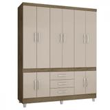 Guarda Roupa Casal 10 Portas 3 Gavetas 18490 Araplac