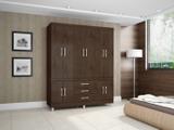 Guarda-roupa Casal 10 Portas 3 Gavetas - Araplac Popy 18490-77