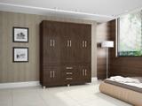 Guarda-roupa Casal 10 Portas 3 Gavetas - Araplac Popy 18490-77