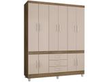 Guarda-roupa Casal 10 Portas 3 Gavetas Araplac - Rusti