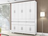 Guarda-roupa Casal 12 Portas 6 Gavetas - Araplac Roma