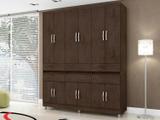 Guarda-roupa Casal 12 Portas 6 Gavetas - Araplac Roma