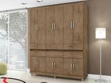 Guarda-roupa Casal 12 Portas 6 Gavetas - Araplac Roma