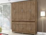 Guarda-roupa Casal 12 Portas 6 Gavetas - Araplac Roma
